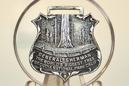 Antique Sterling Sequoia National Park Medallion - General Sherman, The World&#39;s Tallest Tree - Vintage and Rare National Park Medal