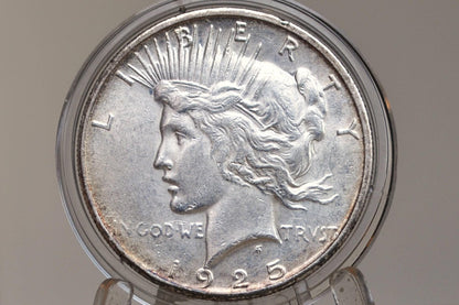 1925-S Peace Silver Dollar - Choose by Grade, VF-XF (Very to Extremely Fine) - San Francisco Mint - 1925 S Peace Dollar 1925 Silver Dollar