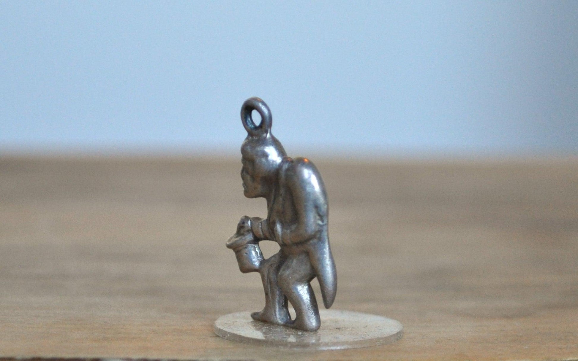 Sterling Silver Lucky Gobbo Pendant - Tested Sterling Silver - Italian Hunchback Charm