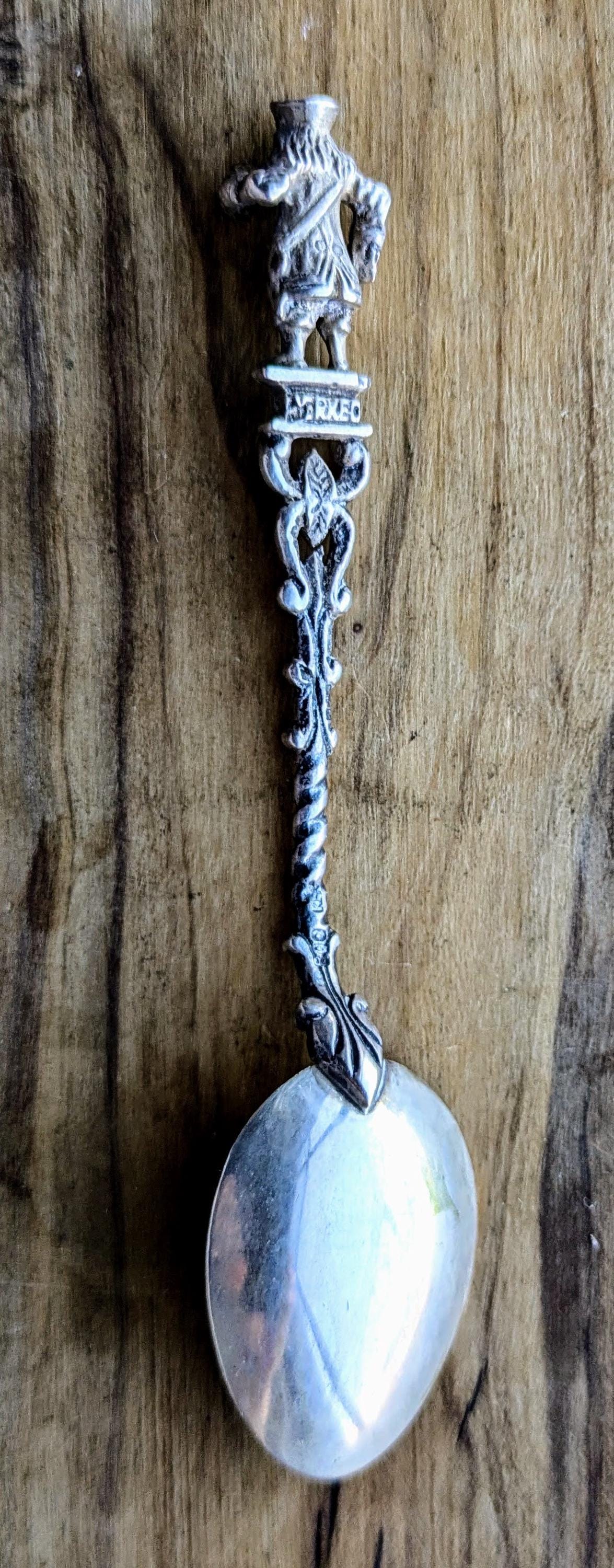 Antique Heidelberg Germany 800 Silver Man with Beer Stein Souvenir Spoon - 800 Silver Spoon - Vintage Heidelberg German Souvenir