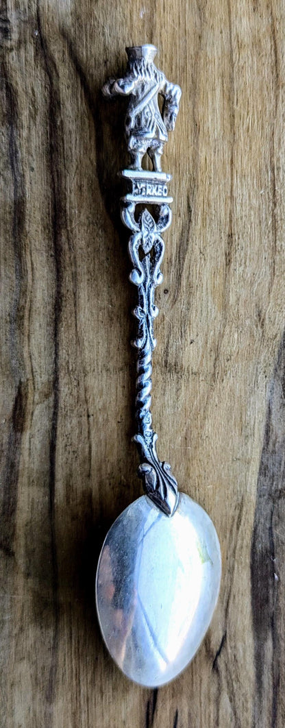 Antique Heidelberg Germany 800 Silver Man with Beer Stein Souvenir Spoon - 800 Silver Spoon - Vintage Heidelberg German Souvenir