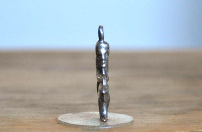 Sterling Silver Lucky Gobbo Pendant - Tested Sterling Silver - Italian Hunchback Charm