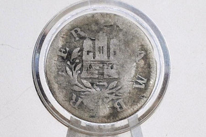 RARE Silver 1759 German States Hamburg One Shilling - Great Condition - Very Old German Coin - .375 Fineness -