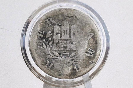 RARE Silver 1759 German States Hamburg One Shilling - Great Condition - Very Old German Coin - .375 Fineness -