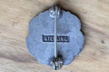 Sterling Silver Junior Classical League Brooch - Stamped and Tested Sterling Silver - Middle/High School Latin/Greek Award Pin