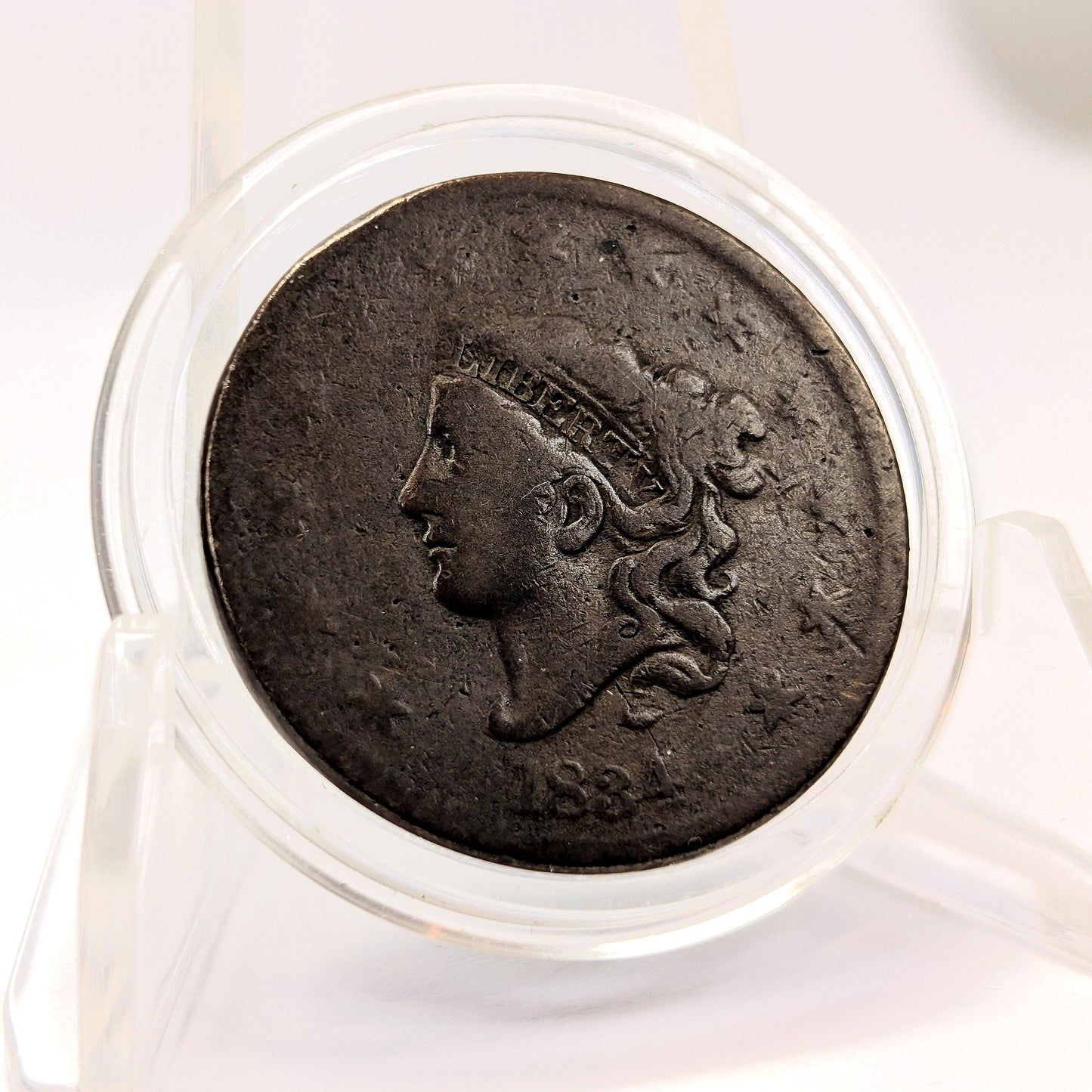 Rare Variety 1834 Matron Head Liberty Head Large Cent Large 8, Large Stars, Medium Letters Good (G) (PCGS #: 1702)