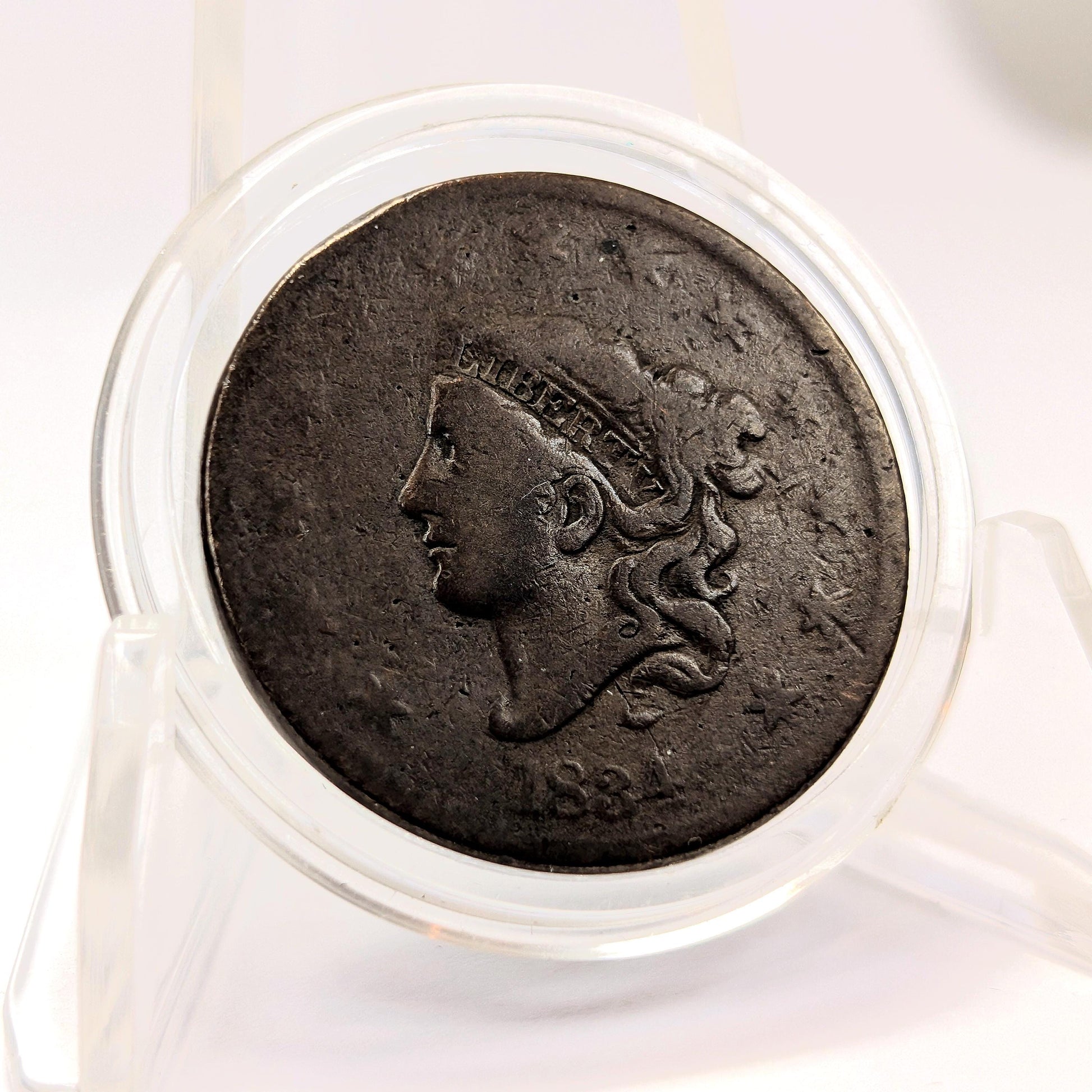 Rare Variety 1834 Matron Head Liberty Head Large Cent Large 8, Large Stars, Medium Letters Good (G) (PCGS #: 1702)