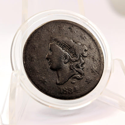 Rare Variety 1834 Matron Head Liberty Head Large Cent Large 8, Large Stars, Medium Letters Good (G) (PCGS #: 1702)