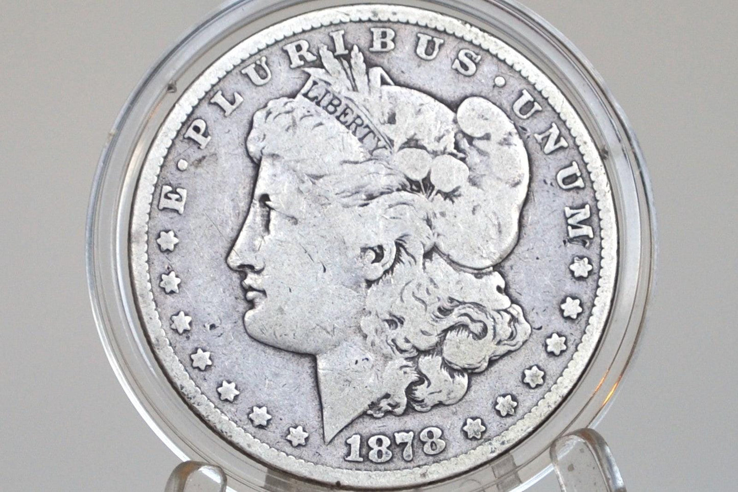 1878 Cc Morgan Silver Dollar - G/Vg Grade / Condition - Carson City Mint, 1878-Cc Morgan Dollar 1878Cc Key Date, Affordable 78Cc