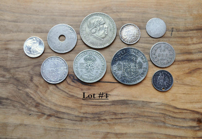 Lot of World Silver Coins - Multiple Lots Available, Check it out! - Cool / Unique Silver Coin Lot - Old Silver Coins - Large Coin Lot!
