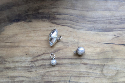 Set of Sterling Silver Sports Charm - Tested Sterling Silver - Volleyball, Football, Soccer