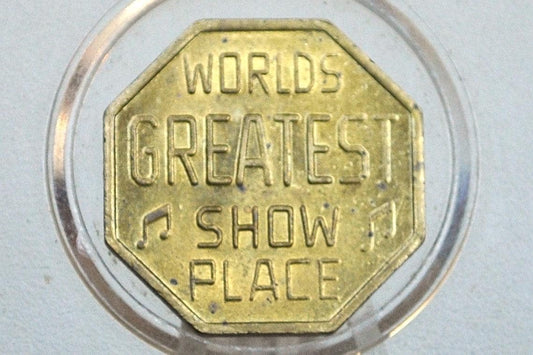 Show World Center 8 Ave, N.y.c. 42 St. Token - World Greatest Show Place Token