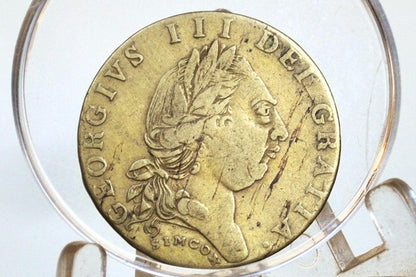 1785 George Iii Spade Guinea Token By &quot;Simcox&quot; - Simcox 1785 George Iii Spade Guinea Token