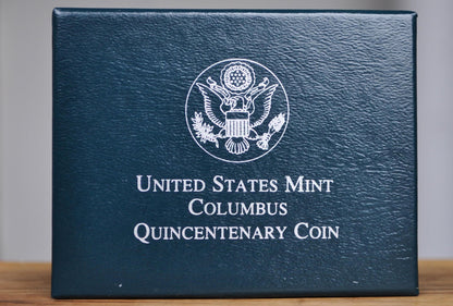 US Mint Columbus Quincentenary Coin 1992 - Christopher Columbus Mint Proof Set - Denver Mint -