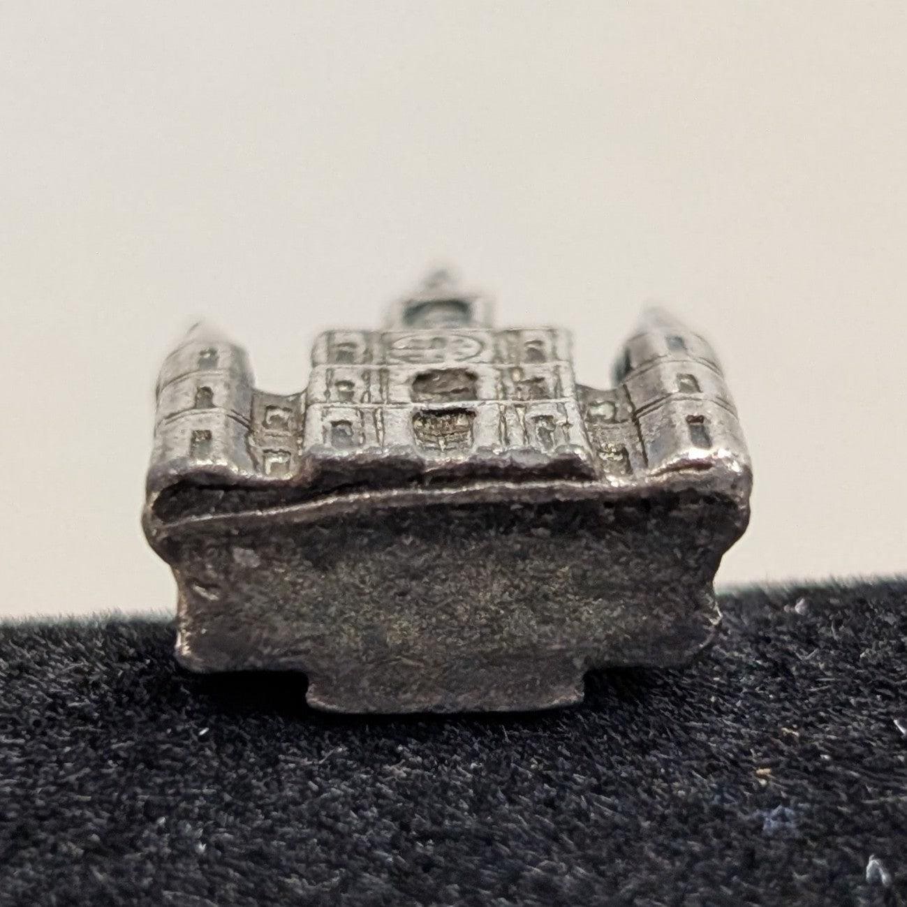 Vintage Sterling Cathedral Gothic Church Figurine! 925 Miniature Knick Knack 3.4 Grams