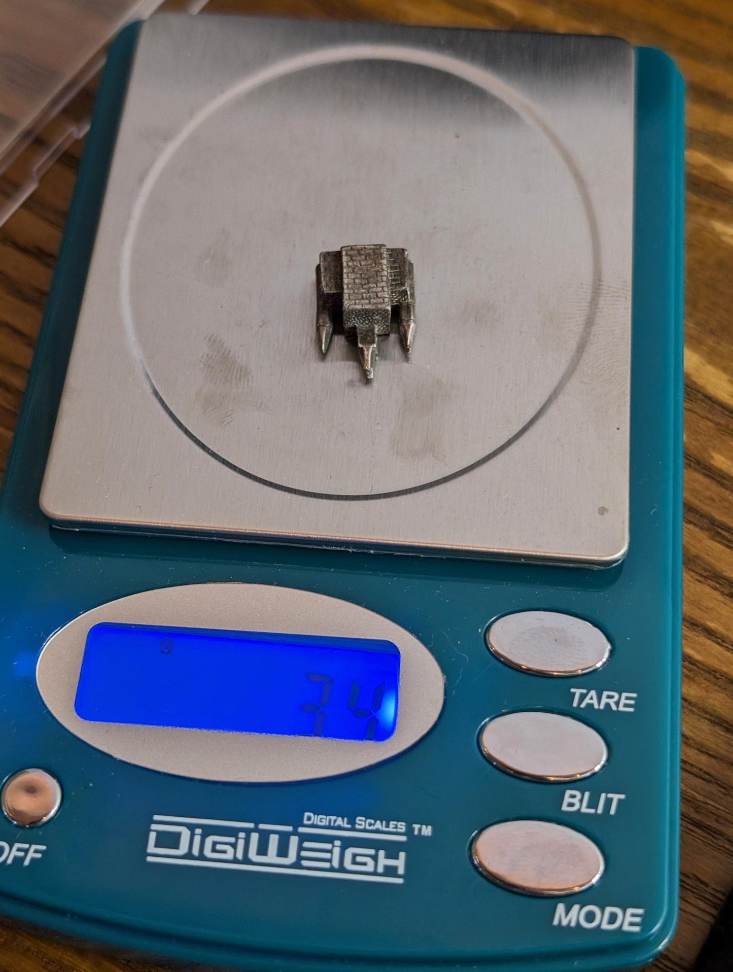 Vintage Sterling Cathedral Gothic Church Figurine! 925 Miniature Knick Knack 3.4 Grams