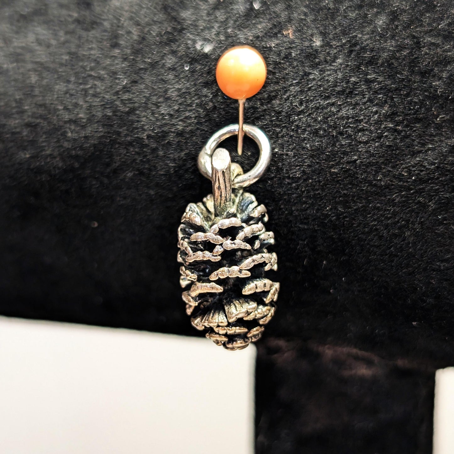 Vintage Sterling Silver Pinecone Charm 4.6 Grams of 925 Silver