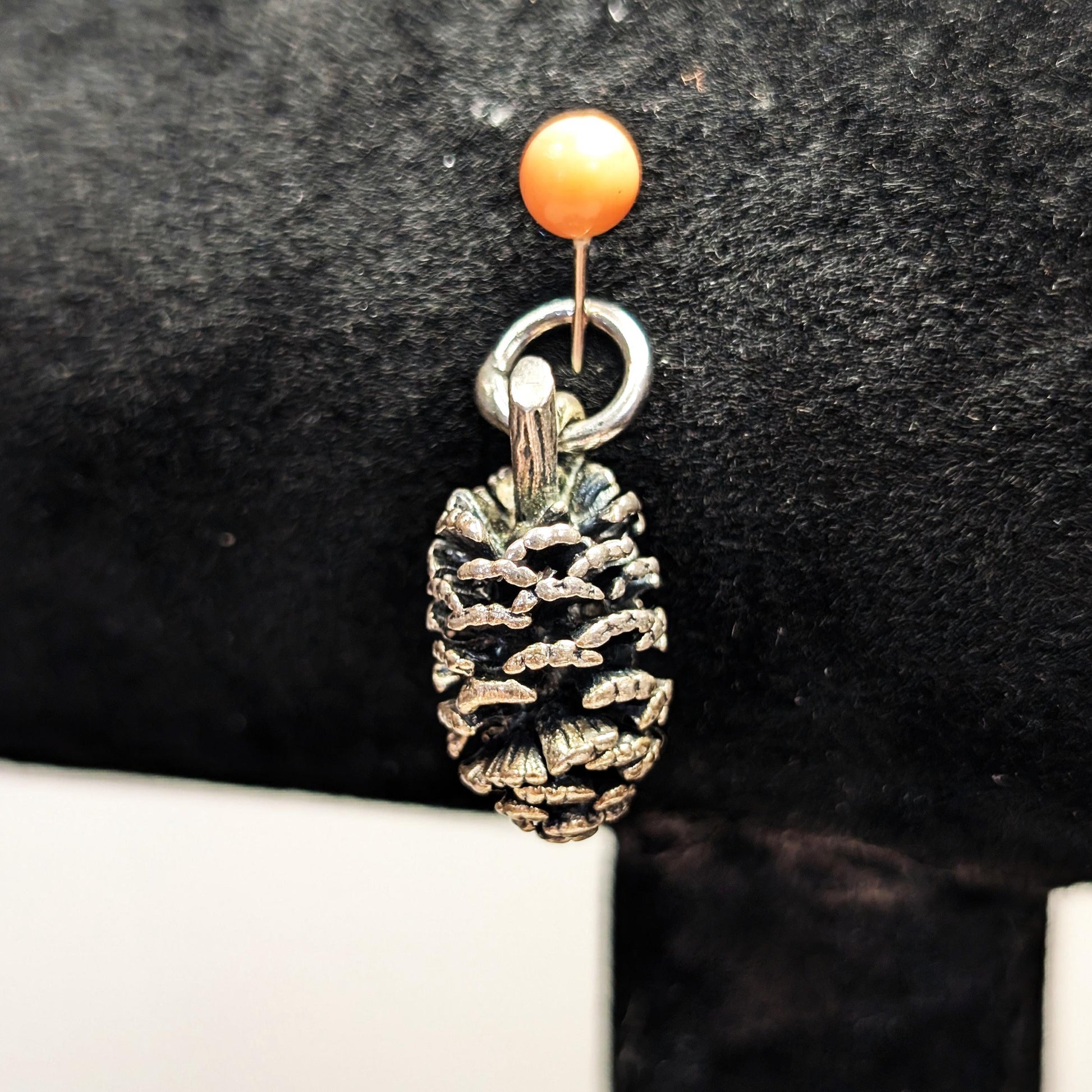 Vintage Sterling Silver Pinecone Charm 4.6 Grams of 925 Silver