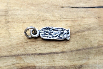 Sterling Silver Ancient Egyptian Scarab Charm - Stamped and Tested Sterling Silver - Egyptian Cartouche pendant