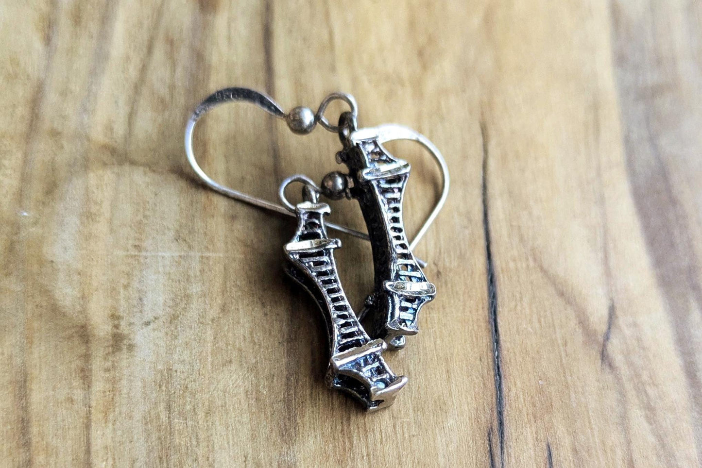 Sterling Silver Golden Gate Earrings - Stamped and Tested Sterling Silver - San Francisco Jewelry