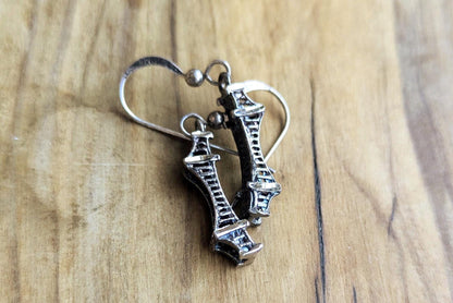 Sterling Silver Golden Gate Earrings - Stamped and Tested Sterling Silver - San Francisco Jewelry