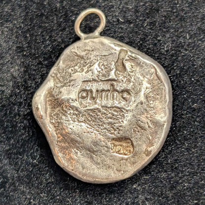 Sterling Irish SWALK 1800's Wax Seal Truth Love Charm Pendant 4 Grams 925 Silver