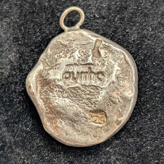 Sterling Irish SWALK 1800's Wax Seal Truth Love Charm Pendant 4 Grams 925 Silver