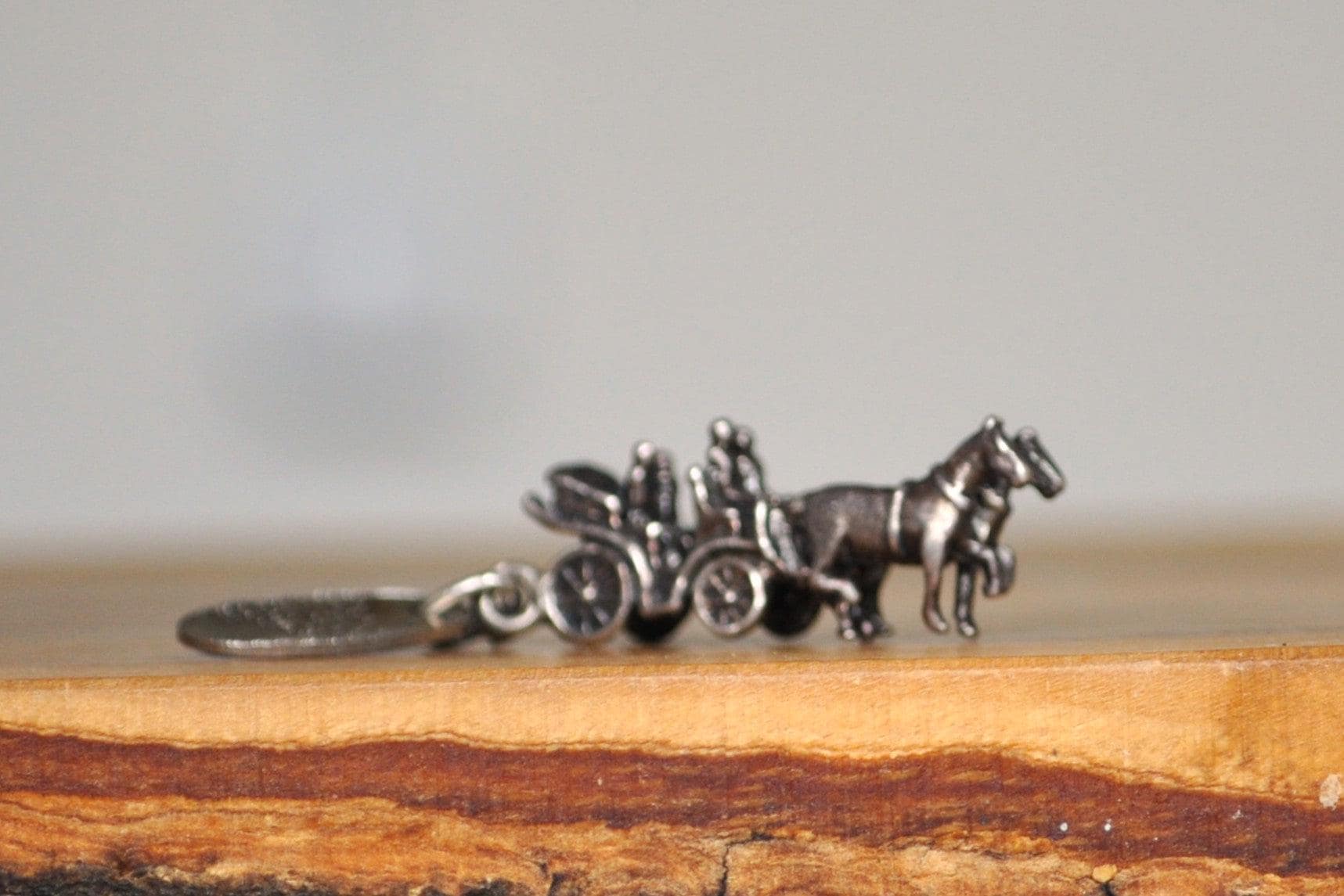 Sterling Silver Mackinac Island Michigan Horse Carriage Charm - Tested Sterling Silver - 925 Michigan Horse Buggy