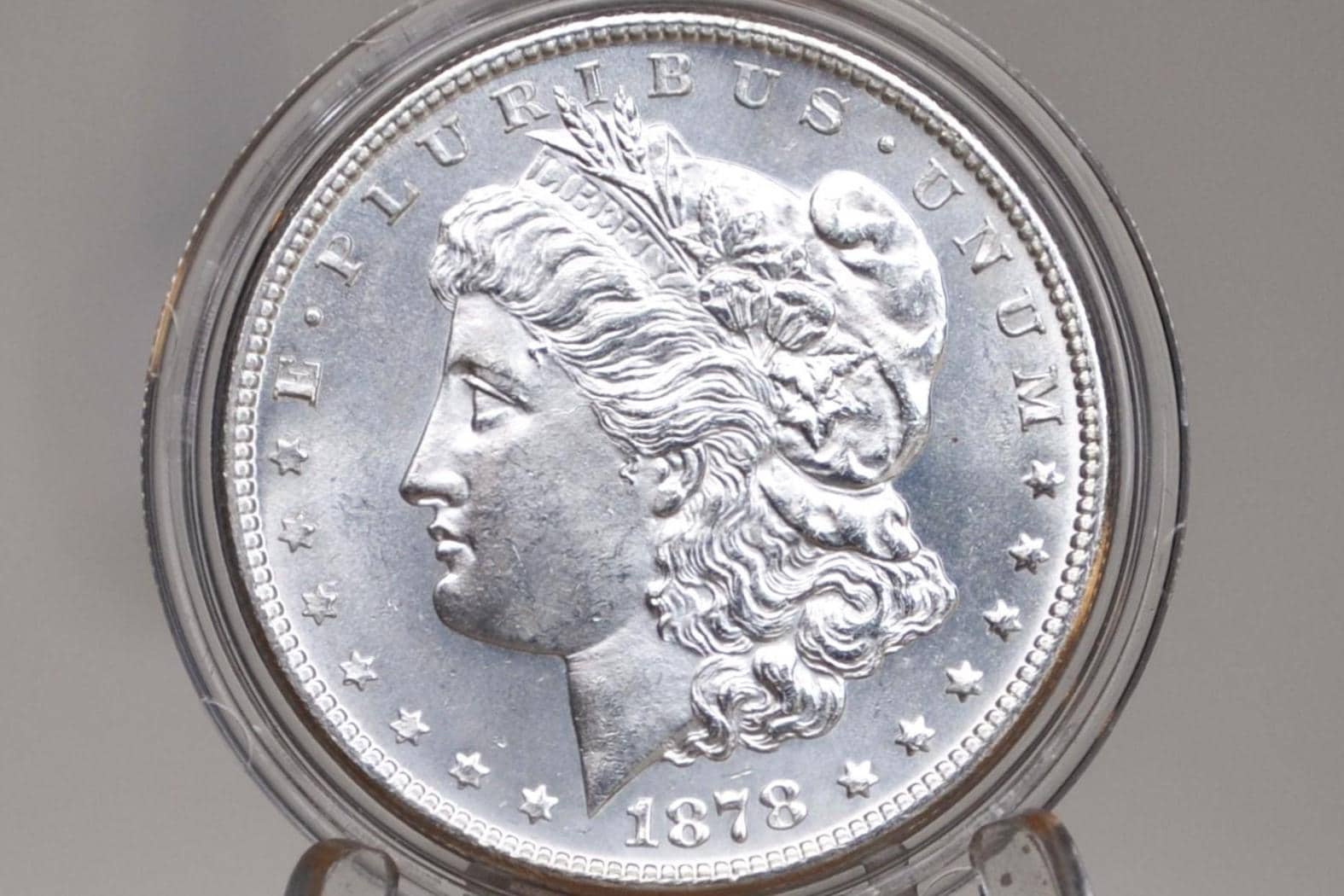 1878 Morgan Silver Dollar - Seven Feathers - Choose by Grade - 1878 Seven Feathers - 7 Feather Design 1878 P Morgan Silver