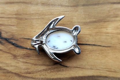 Rare Sterling Silver Magnesite Penguin Charm - Stamped and Tested Sterling Silver - Calming Jewelry