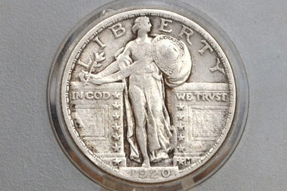 1920 Standing Liberty Quarter - Choose by Grade - 1920 P Standing Liberty Standing Silver Quarter - Better Date