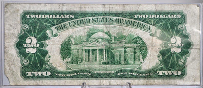 1928-D Legal Tender 2 Dollar Banknote - Gas Pump Error, Fancy Serial Number - 18019011 - 1928D Two Dollar Red Seal US Note - Fr. 1505