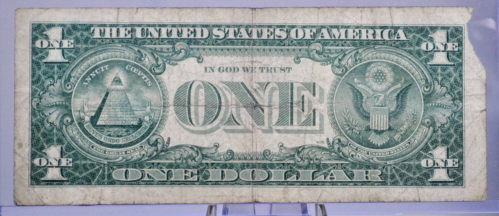 1957 B Silver Certificate 1 Dollar Note - Fancy Solid Repeater Serial Number - 58832222 - 1957B One Dollar Blue Seal Banknote - Fr#1621