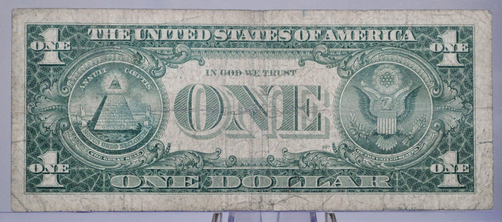 1957 B Silver Certificate 1 Dollar Note - Fancy Solid Repeater Serial Number - 98820000 - 1957B One Dollar Blue Seal Banknote - Fr#1621