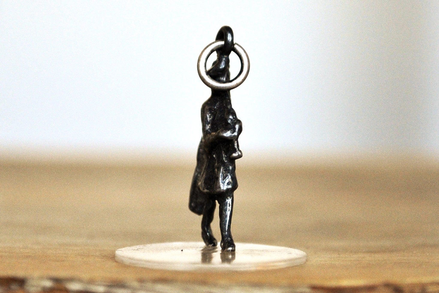 Sterling Silver Scottish Bagpiper Figurine Charm - Tested Sterling Silver - Scottish Celtic Musical Heritage