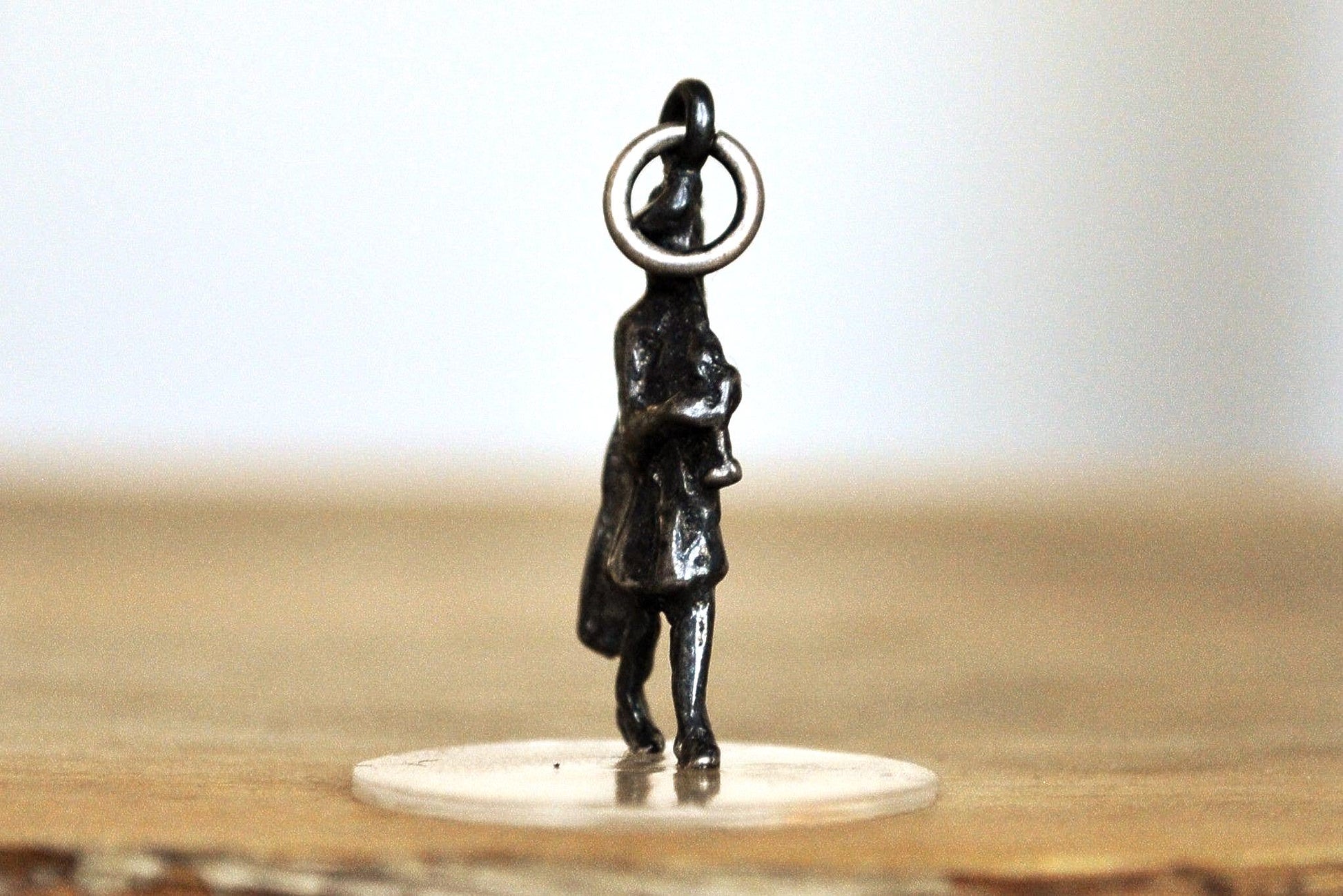 Sterling Silver Scottish Bagpiper Figurine Charm - Tested Sterling Silver - Scottish Celtic Musical Heritage