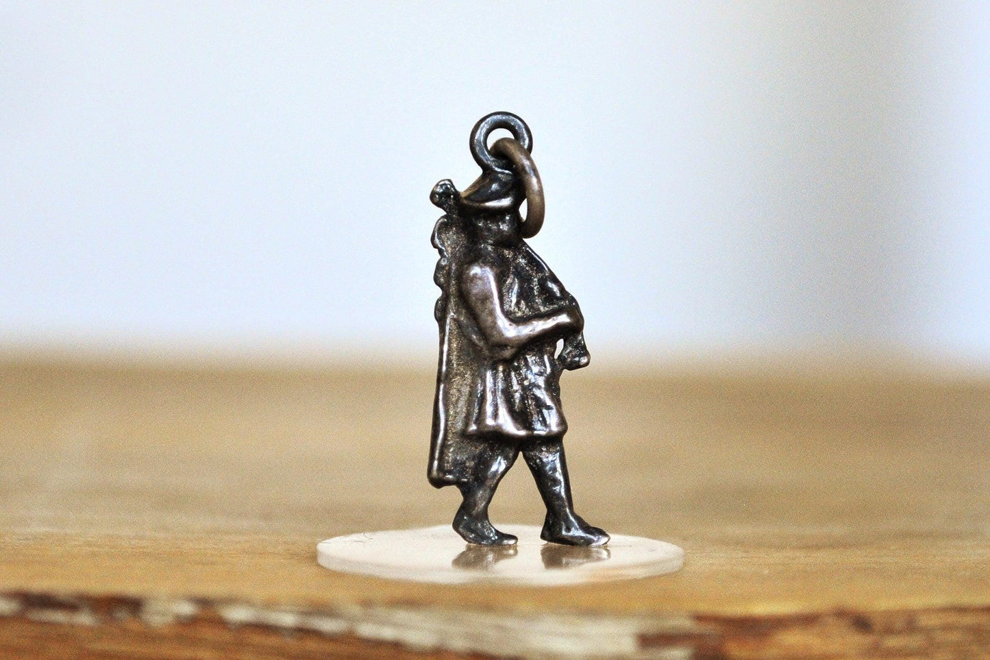 Sterling Silver Scottish Bagpiper Figurine Charm - Tested Sterling Silver - Scottish Celtic Musical Heritage