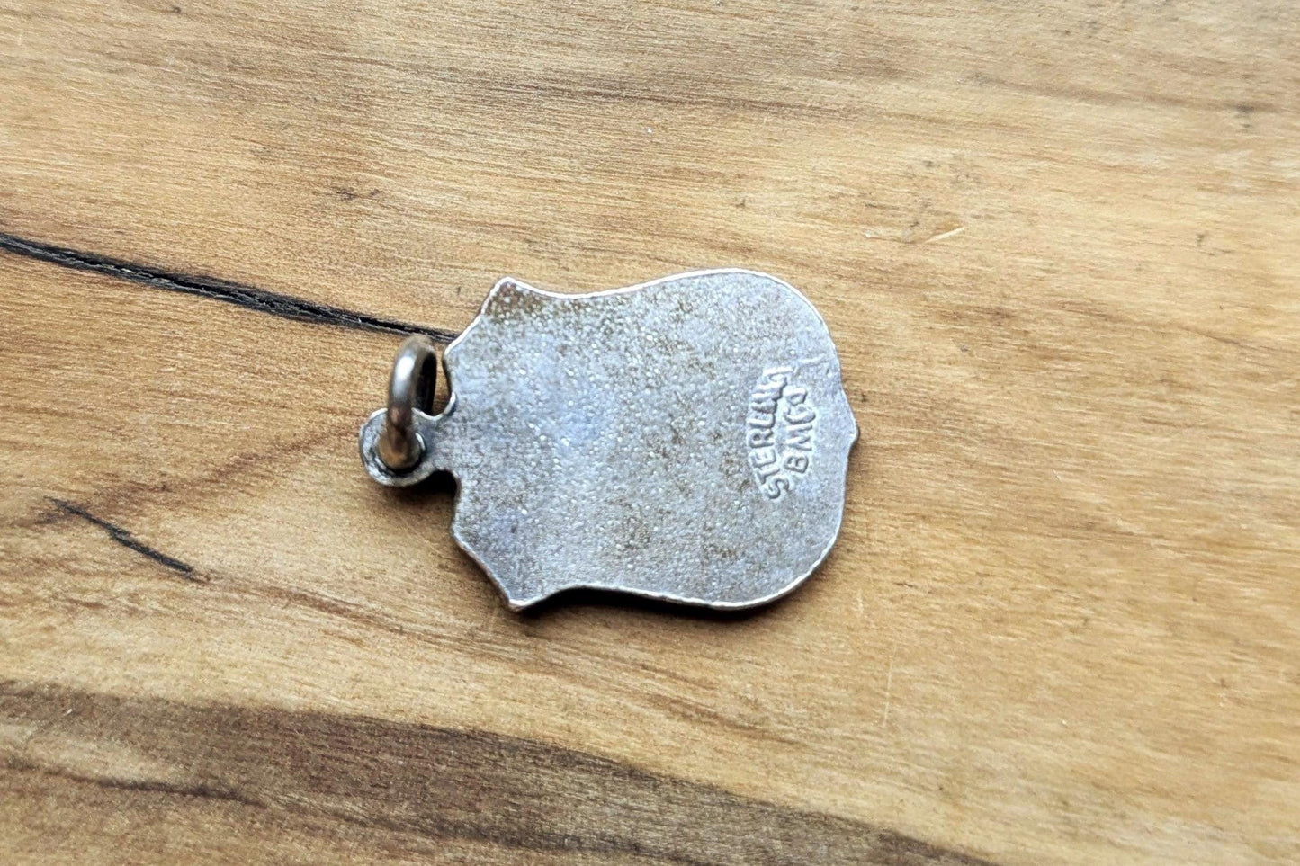 Sterling Silver Mont Tremblant Skier Charm - Stamped and Tested Sterling Silver - Quebec Mountain Charm - Canadian Skiing