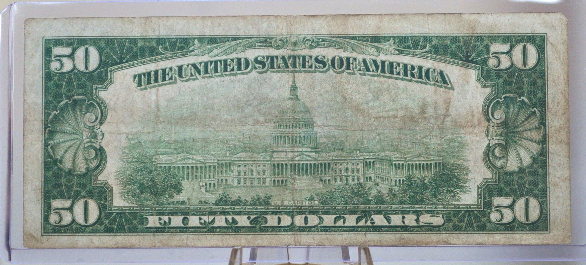 1928 Federal Reserve 50 Dollar Note - Very Fine (VF) - Cleveland Issue (4) - DGS - 1928 Fifty Dollar Federal Reserve Ohio Note - Fr.2100-D