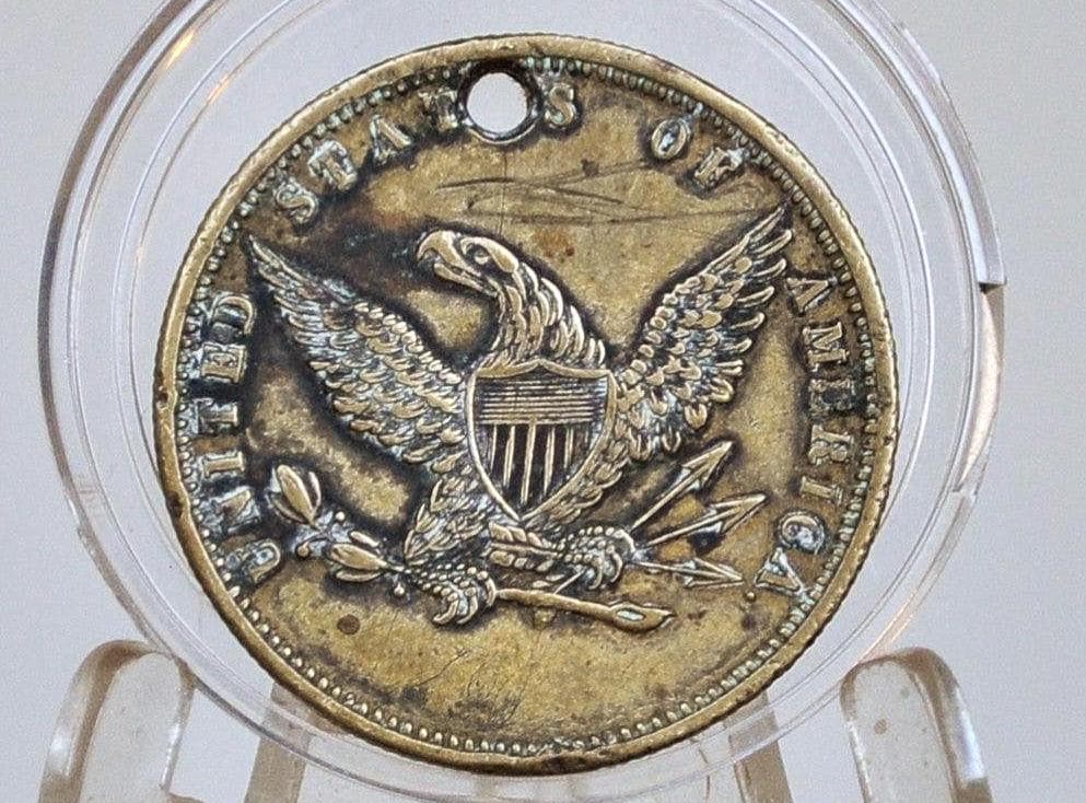 John C. Fremont Free Soil & Free Speech Commemorative Medallion - Political Campaign Medal Token John C. Fremont