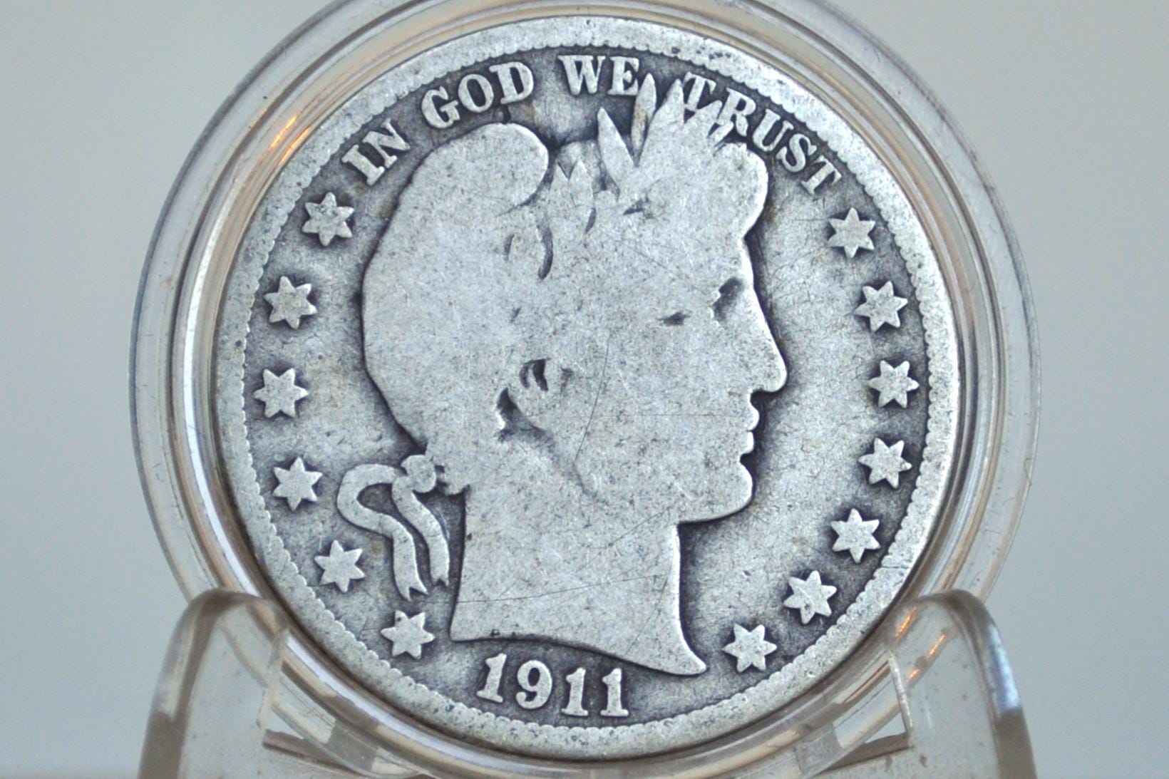 1911 Barber Half Dollars, P,D,S - Choose by Mint & Grade - Denver Mint - 1911 P Silver Half Dollar 1911-D Barber 1911 S Half Dollar