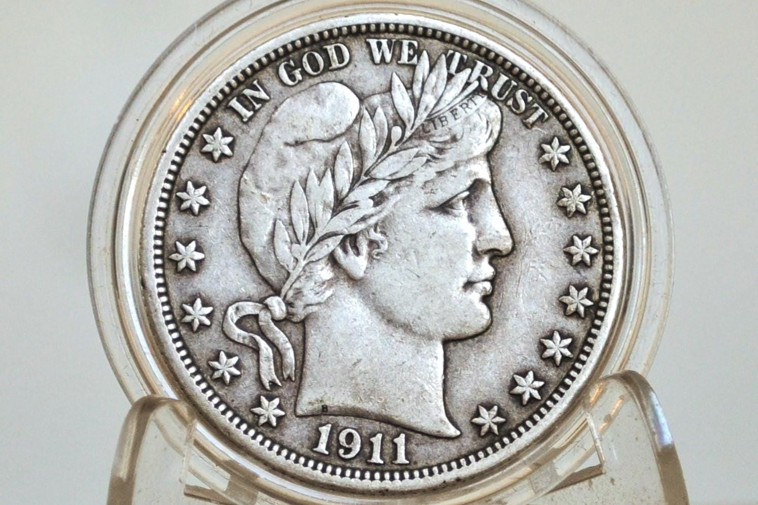 1911 Barber Half Dollars, P,D,S - Choose by Mint & Grade - Denver Mint - 1911 P Silver Half Dollar 1911-D Barber 1911 S Half Dollar