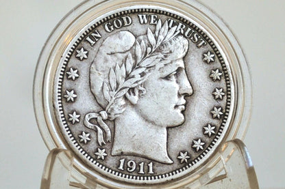 1911 Barber Half Dollars, P,D,S - Choose by Mint & Grade - Denver Mint - 1911 P Silver Half Dollar 1911-D Barber 1911 S Half Dollar