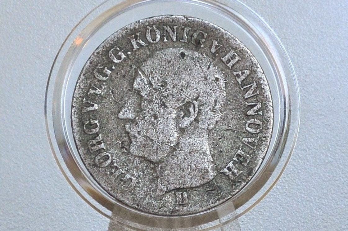 1853 Silver German States 1/12 Einen Thaler - Great Condition - George V - Kingdom of Hannover - .520 SIlver -
