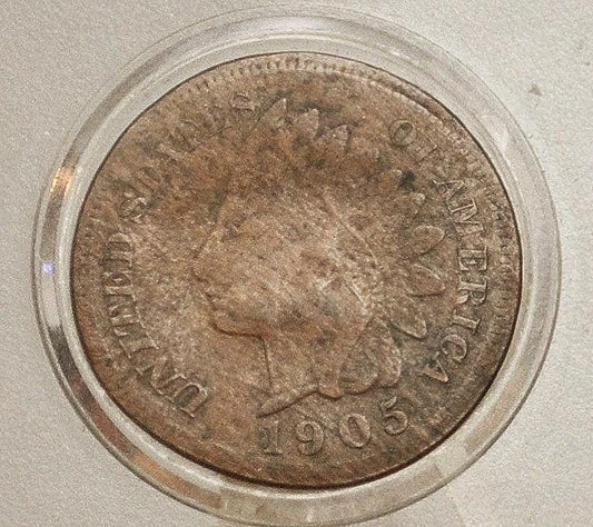 1905 Elongated/Flattened Indian Head Penny - Vintage Elongated Indian Head Penny Cent 1905