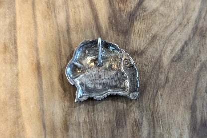 Native Silver Eagle Head Pendant - Stamped and Tested Sterling Silver - Patriotic/Brave Jewelry