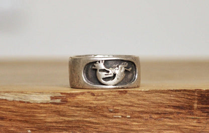 Sterling Silver Native American Kokopelli Ring - Size 6 - Stamped and Tested Sterling Silver - Rare Native American Deity Jewelry