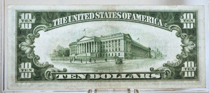 1934-A 10 Dollar North Africa Silver Certificate Yellow Seal - Choose by Grade - 1934 North Africa Ten Dollar Silver Cert 1934 Fr#2309