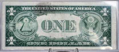 1935 B Silver Certificate 1 Dollar Note - Very Low Serial Number, 4 Digits - 00001147 - 1935B Series Silver Cert Banknote - Fr.1611