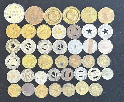 Over 40 Transit Tokens, Pick Your Variant! - Unique Vintage Transit Tokens Pick your Variant!!!